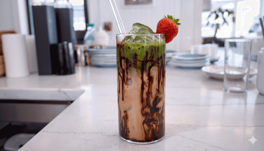 Experience the Harmony: Chocolate Strawberry & Matcha at Ludy Cafe